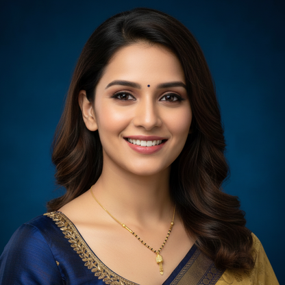 Tanvika 18 KT Thick Gold Plated Mangalsutra