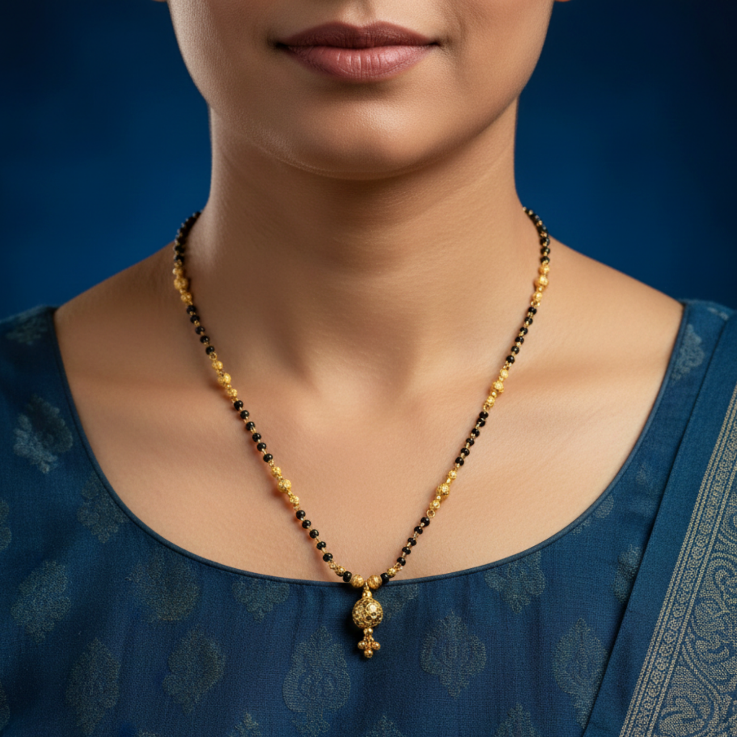 jivika premium 18 kt gold plated mangalsutra