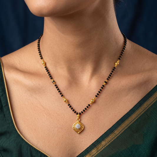 Golden Leaf 18K Gold Plated Mangalsutra