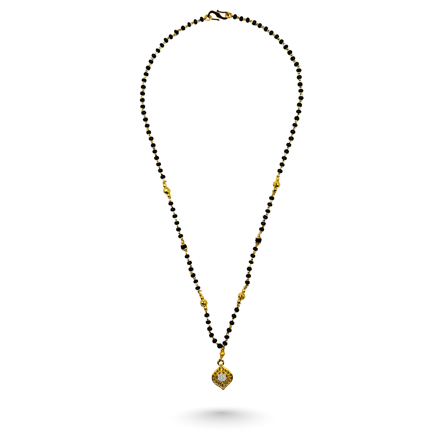 the golden leaf 18 kt thick gold plated mangalsutra