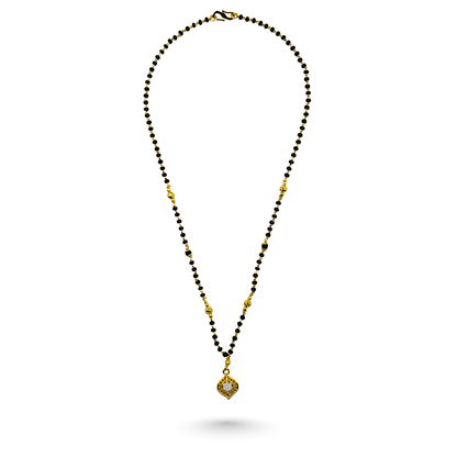 The Golden Leaf 18 KT Thick Gold Plated Mangalsutra