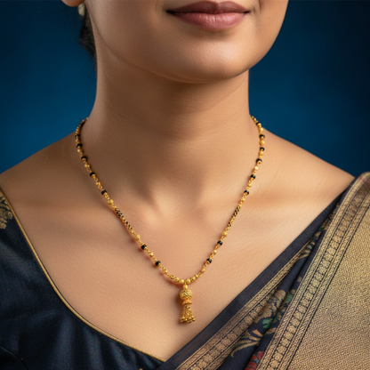 The Classic Serenity 18 KT Thick Gold Plated Mangalsutra