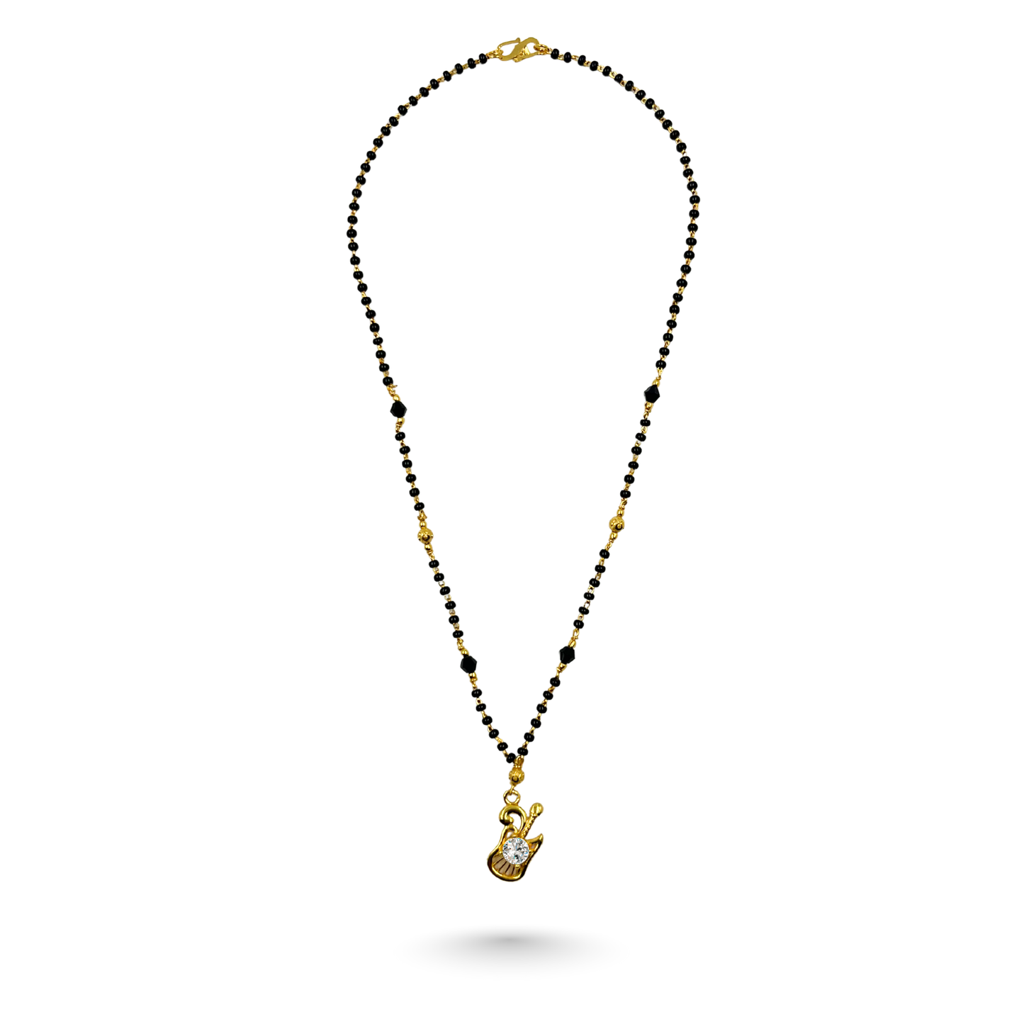 the rhythm of love 18 kt thick gold plated mangalsutra