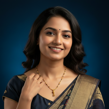 The Classic Serenity 18 KT Thick Gold Plated Mangalsutra