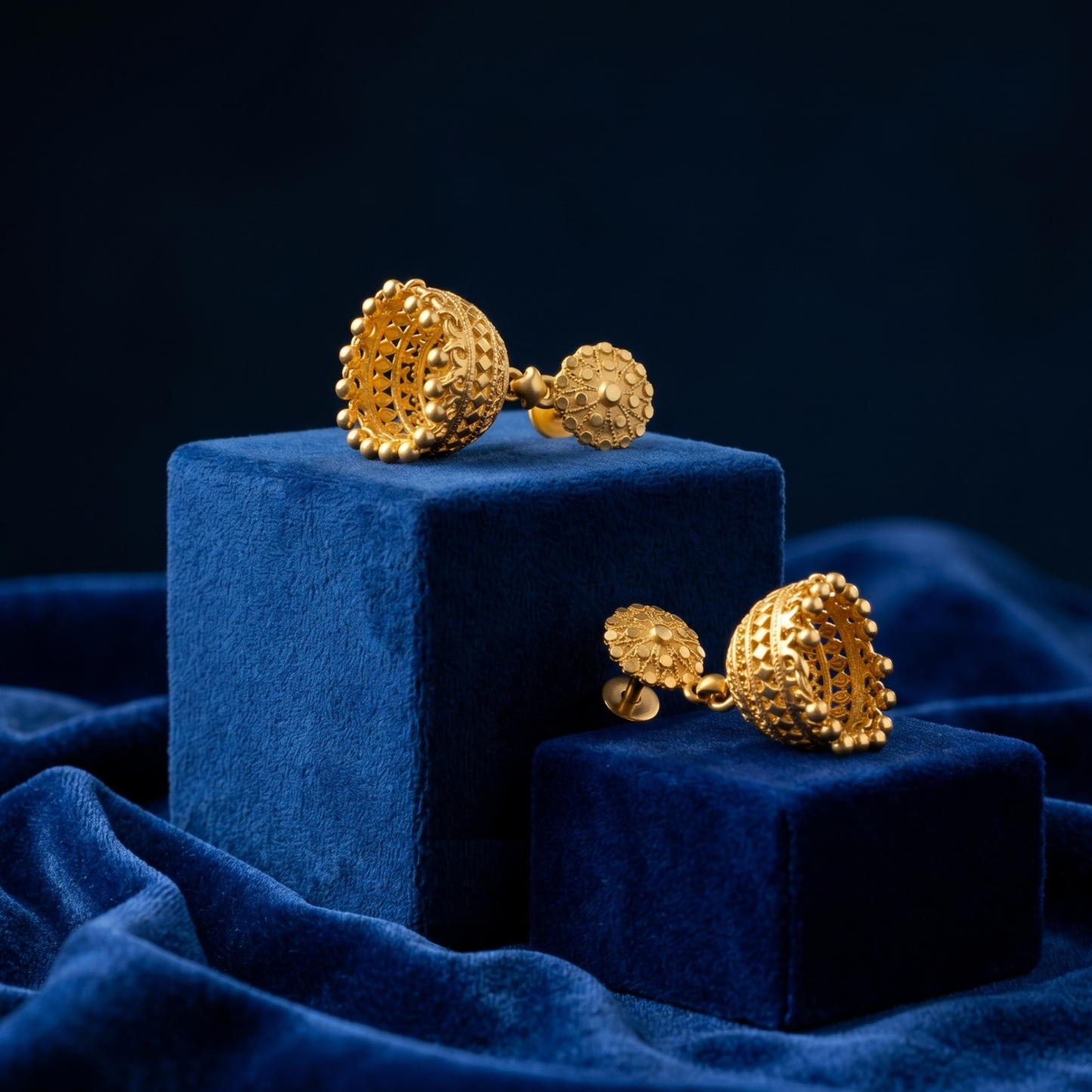 maharani 18k gold plated jhumkas