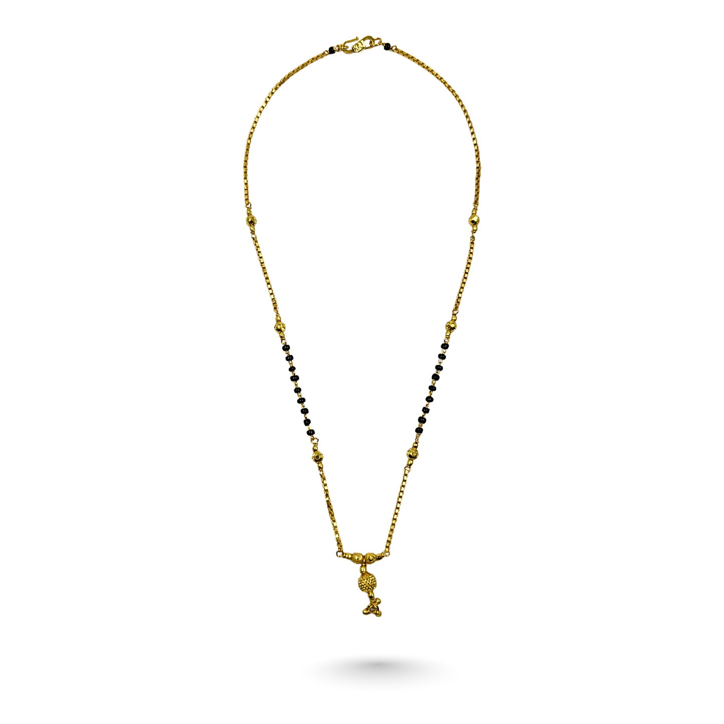 meena saubhagya 18 kt thick gold plated mangalsutra