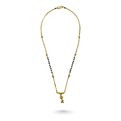 Meena Saubhagya 18 KT Thick Gold Plated Mangalsutra