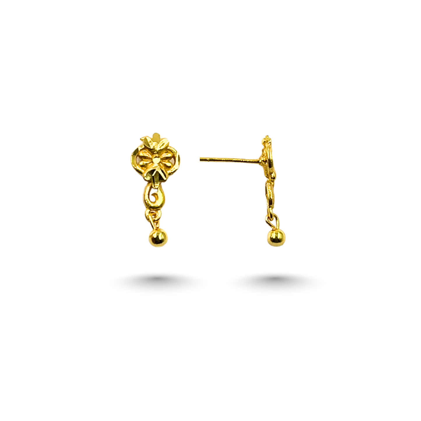 zahara gold plated earrings