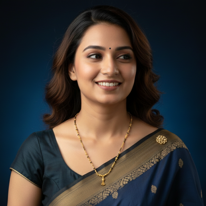 Golden Flourish 18 KT Thick Gold Plated Mangalsutra