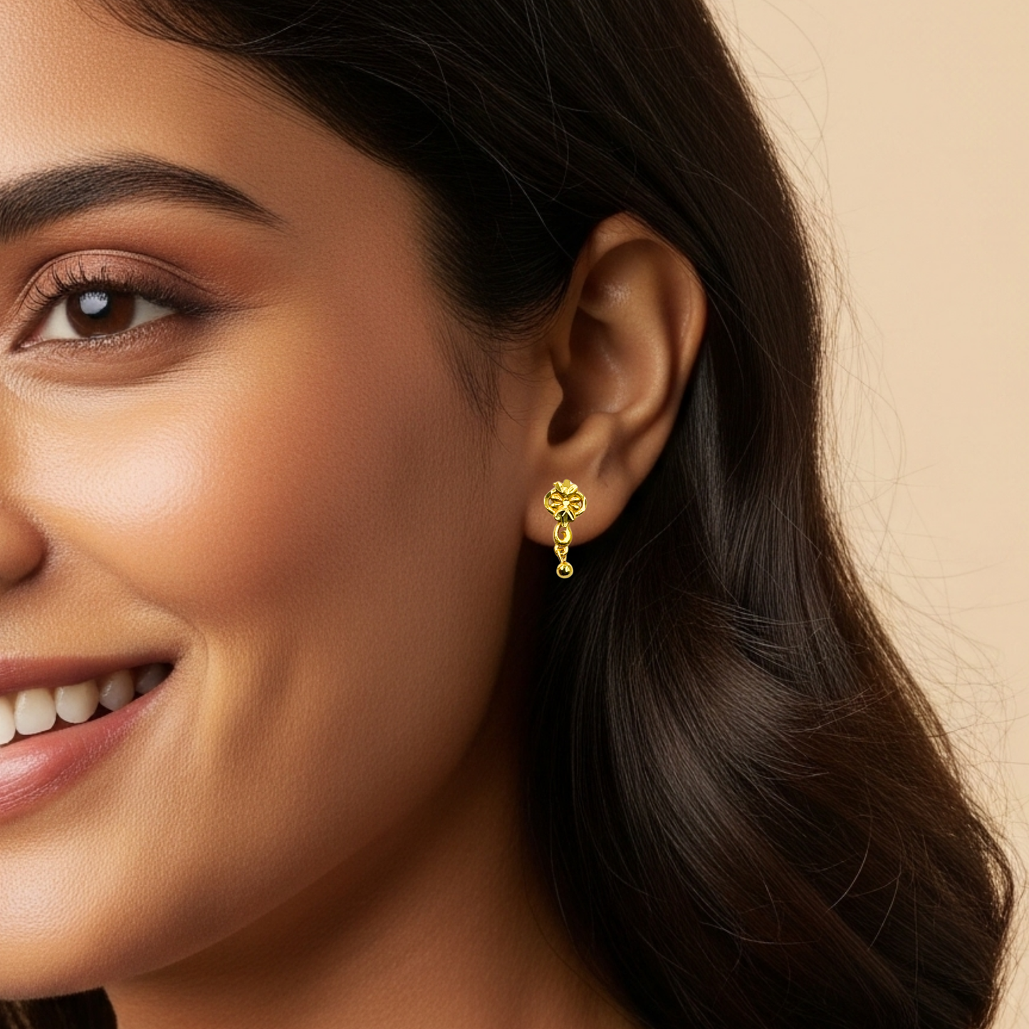 zahara gold plated earrings