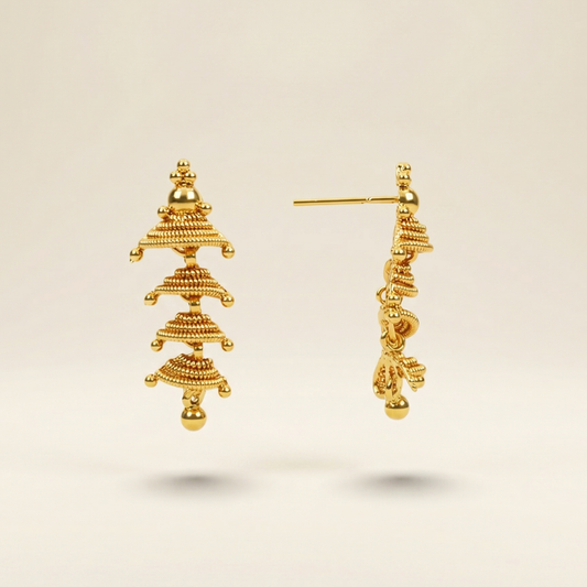 Devalaya Gold Plated Earrings