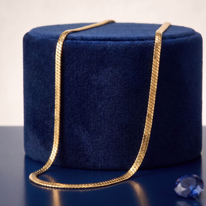 Serpent Shine 18K Gold-Plated Flat Chain