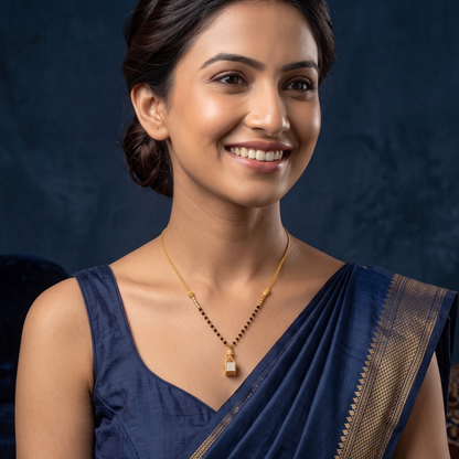 Modern Geometry 18K Gold Plated Mangalsutra