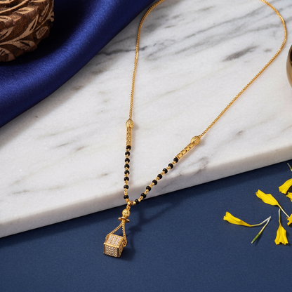 Modern Geometry 18K Gold Plated Mangalsutra