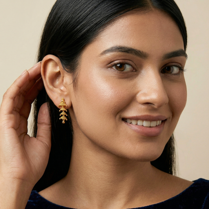 Devalaya Gold Plated Earrings