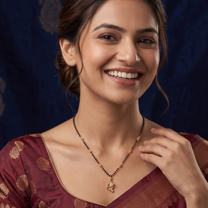 Artistic Curve 18K Gold Plated Mangalsutra