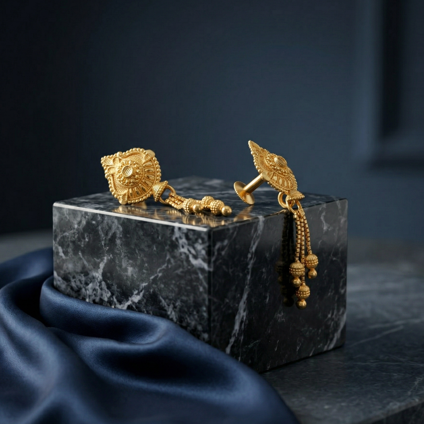 chitra gold plated earrings
