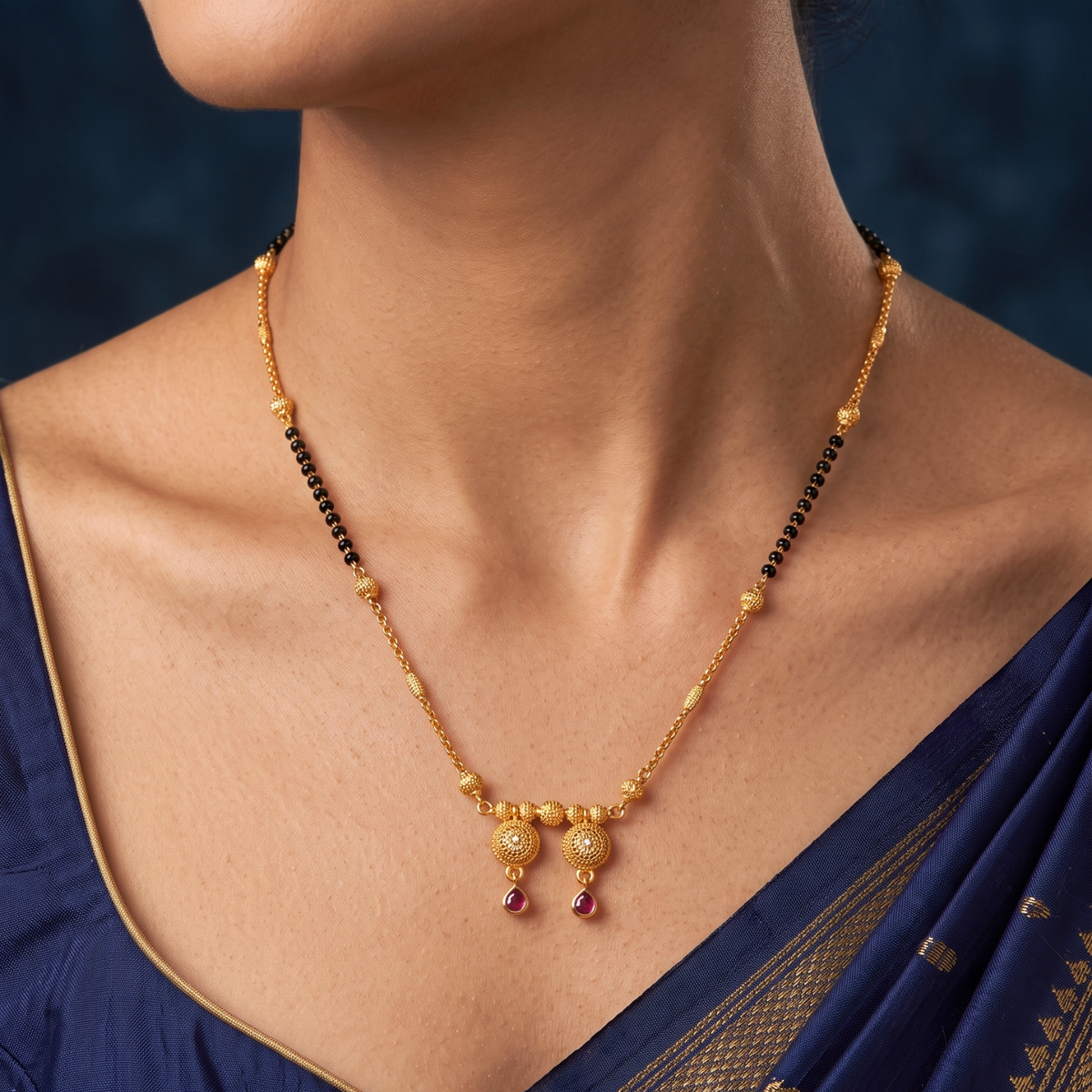 suvarna bandhan 18k gold plated mangalsutra