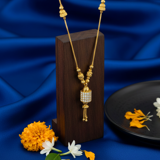 Shringara Jyoti 18 KT Thick Gold Plated Mangalsutra