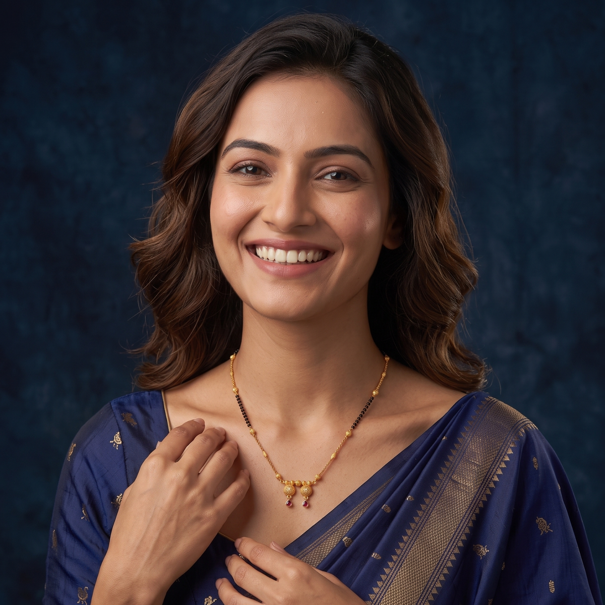 suvarna bandhan 18k gold plated mangalsutra