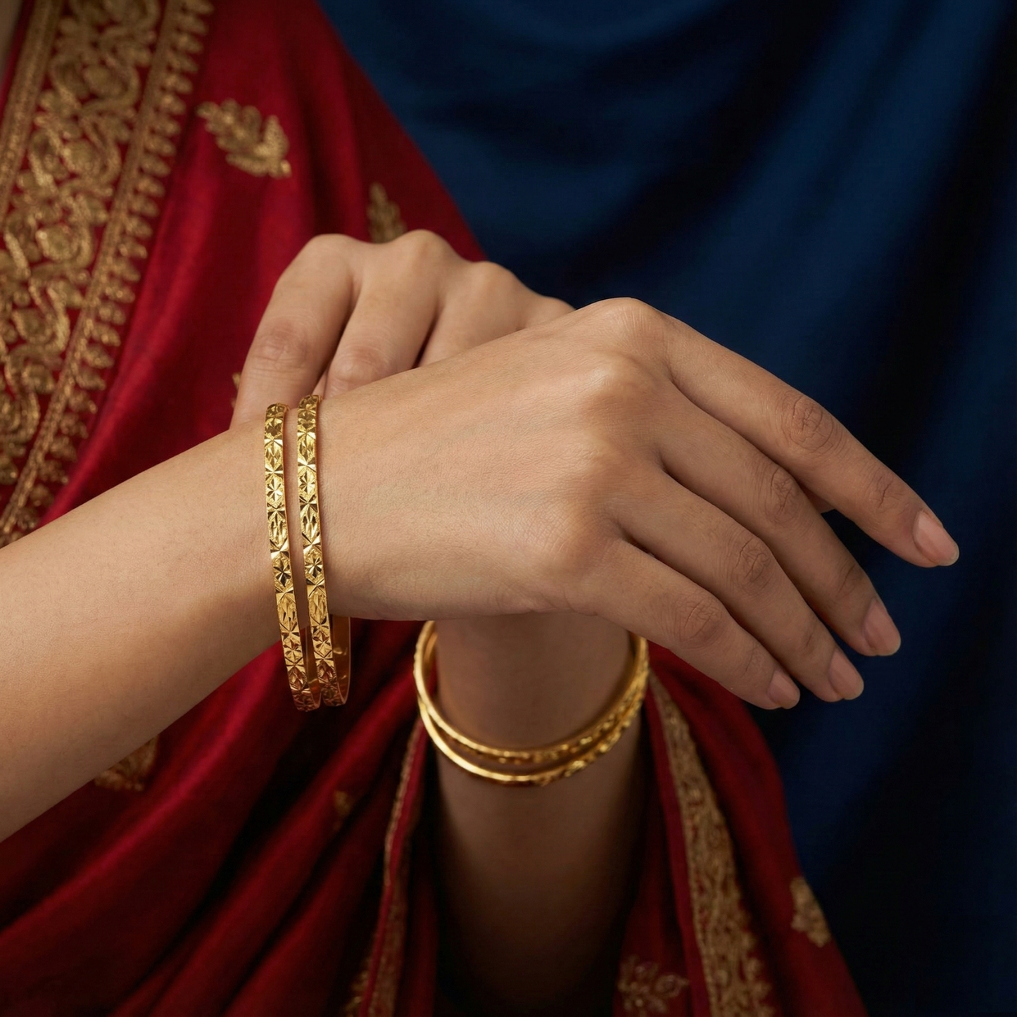 shrishti premium 18kt gold plated bangles