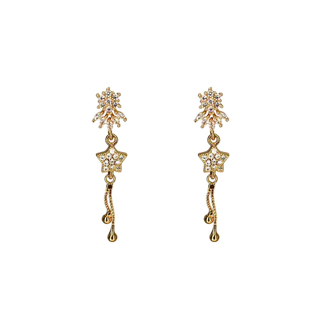 starfall rose gold plated dangles