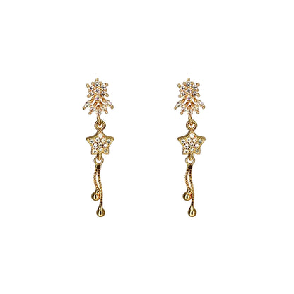 Starfall Rose Gold Plated Dangles
