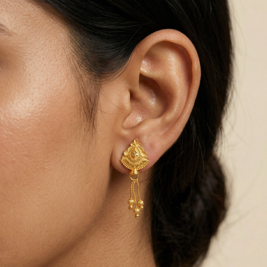 Sanskriti 18K Gold Plated Earrings