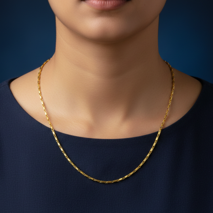 Anchor Gleam Gold-Plated Link Chain