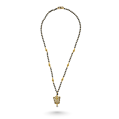 The Golden Butterfly 18 KT Thick Gold Plated Mangalsutra