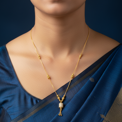 Shringara Jyoti 18 KT Thick Gold Plated Mangalsutra