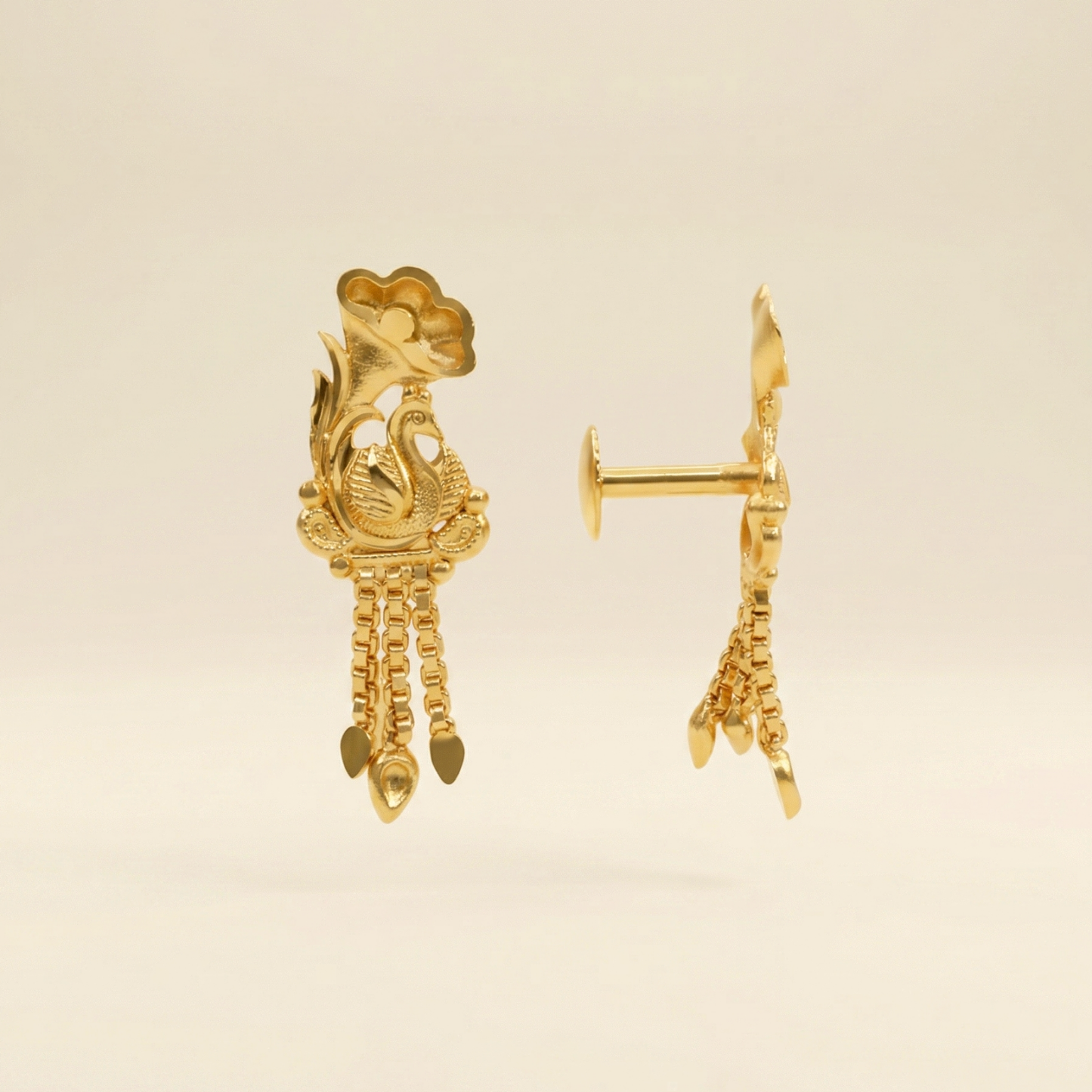chandrika gold plated earrings