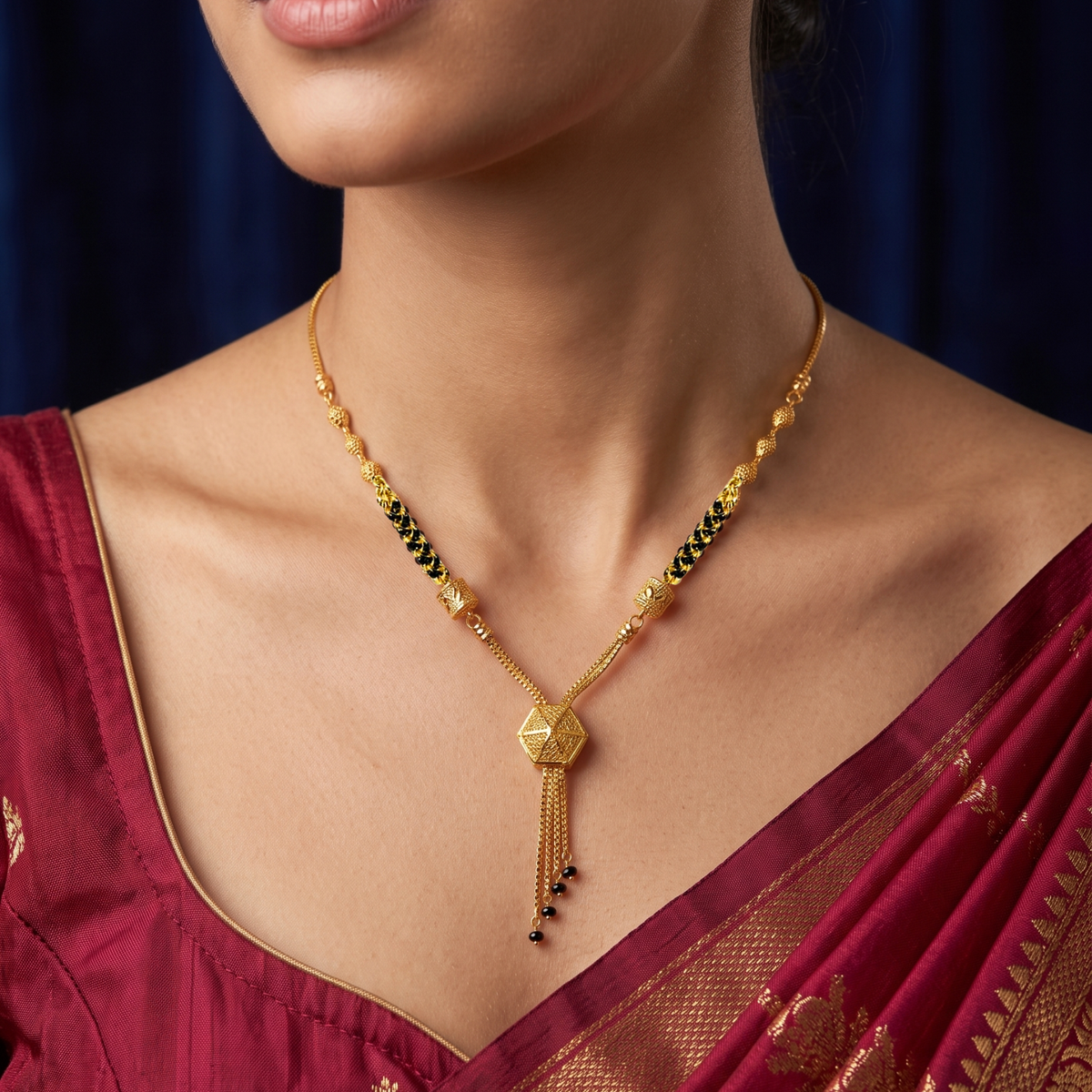 sacred thread 18k gold plated mangalsutra