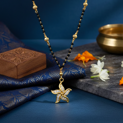 Taara 18 KT Thick Gold Plated Mangalsutra
