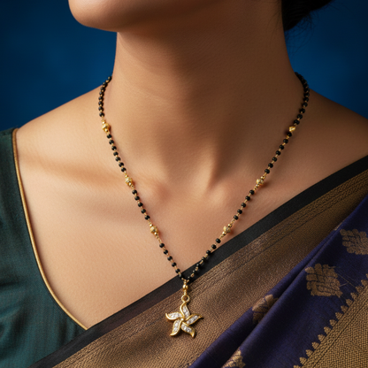 Taara 18 KT Thick Gold Plated Mangalsutra