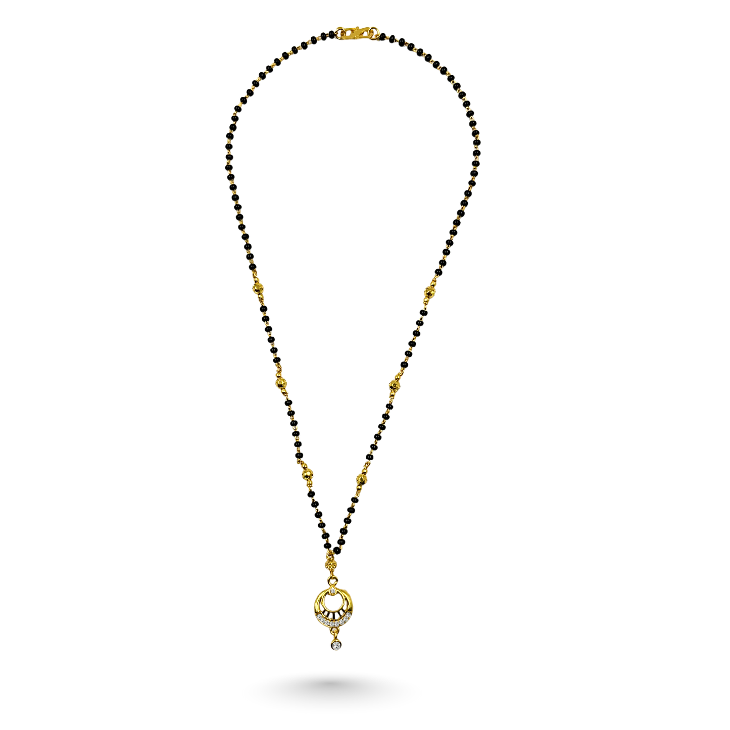 the eternal circle 18 kt thick gold plated mangalsutra