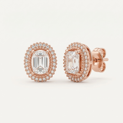 Crownette Rose Gold Plated Studs