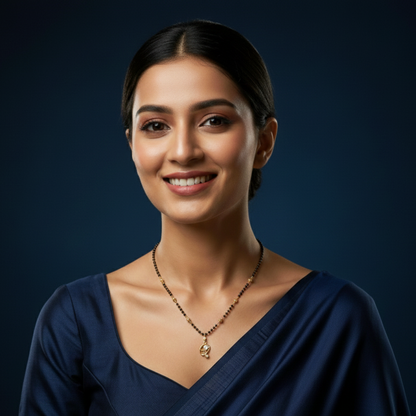 The Artistic Curve 18 KT Thick Gold Plated Mangalsutra