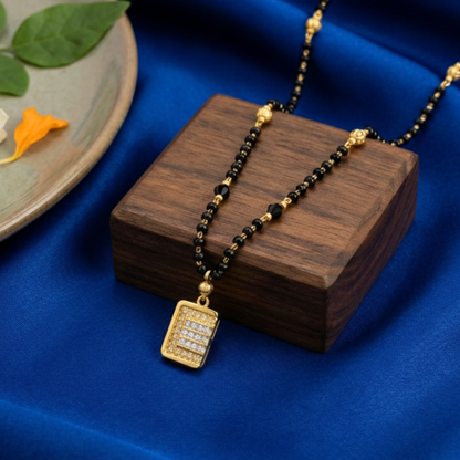 The Golden Block 18 KT Thick Gold Plated Mangalsutra