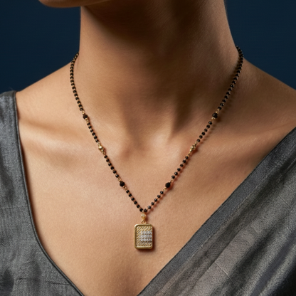 The Golden Block 18 KT Thick Gold Plated Mangalsutra