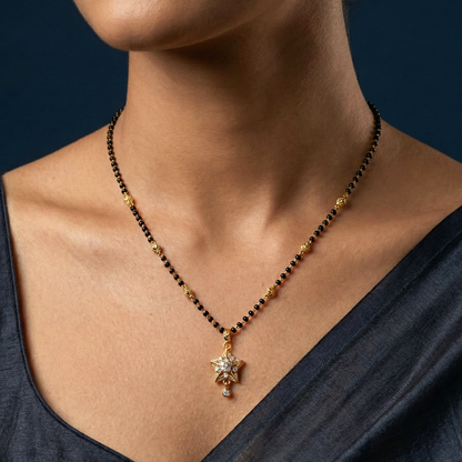 The Guiding Star 18 KT Thick Gold Plated Mangalsutra