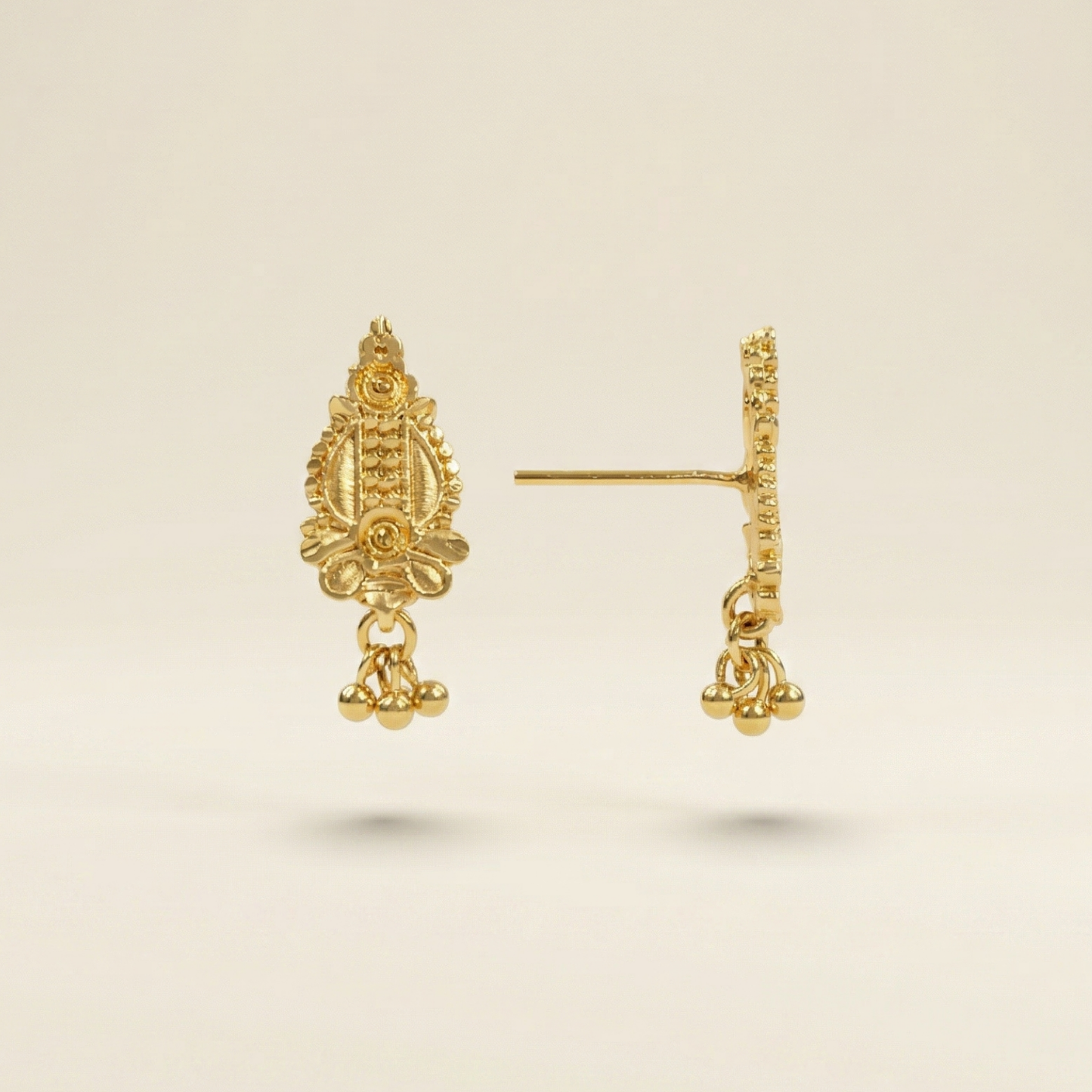 aabha gold plated earrings