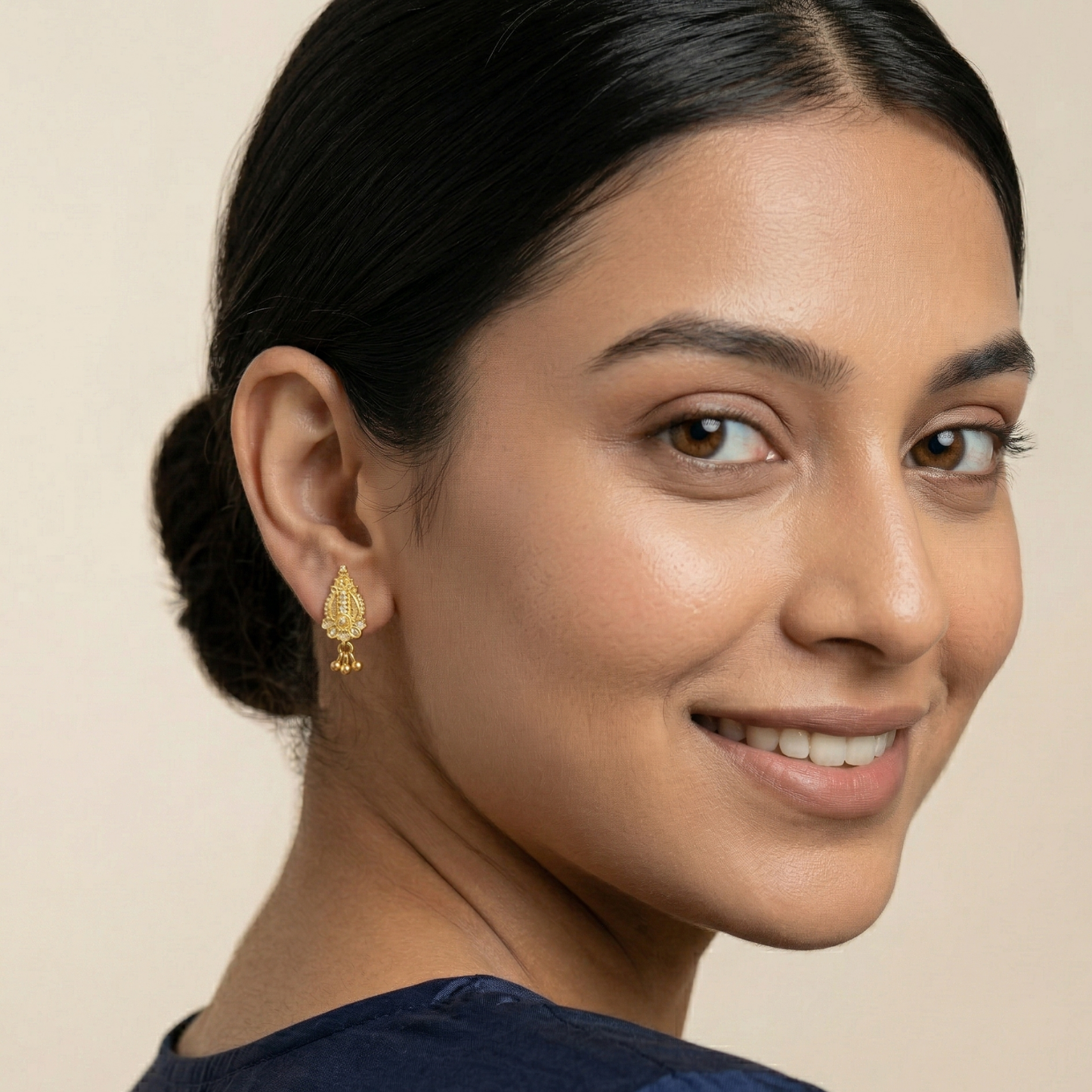 aabha gold plated earrings