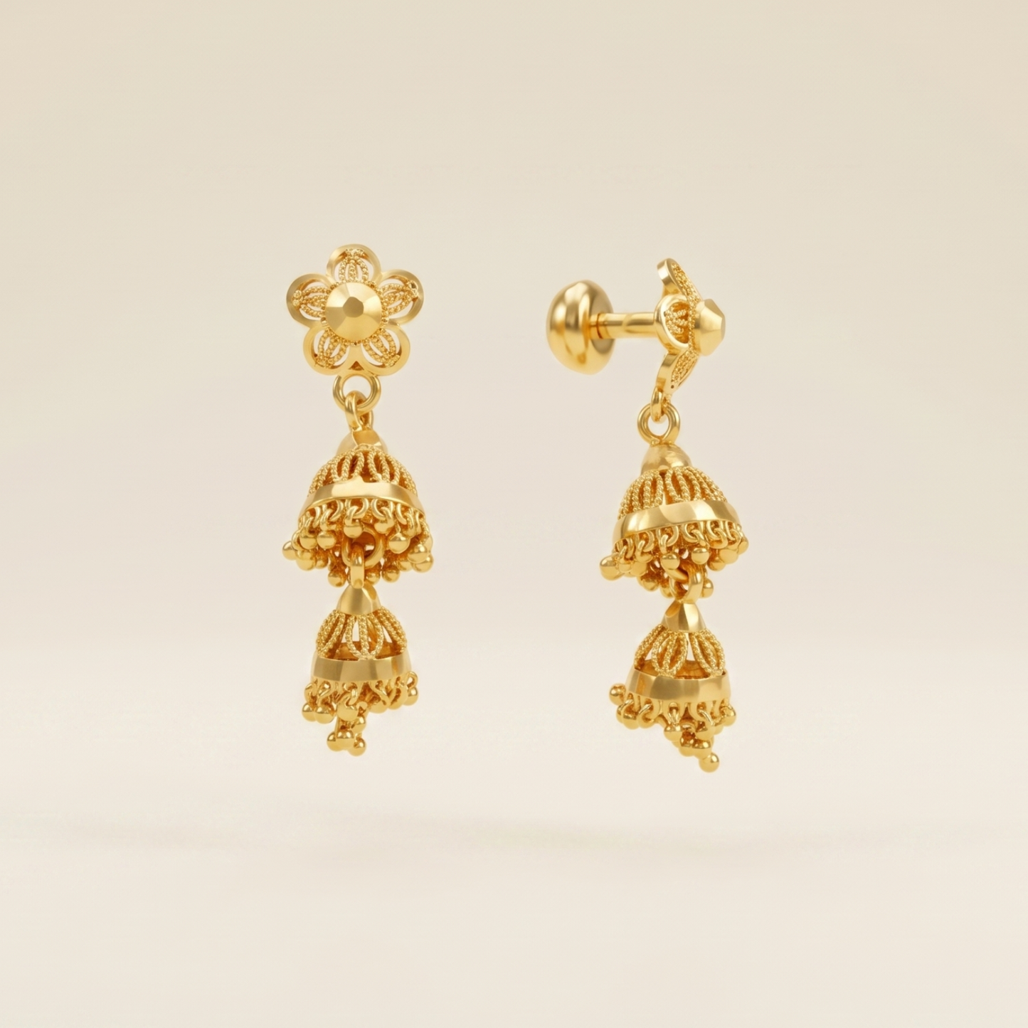 anamika 18k gold plated jhumkas