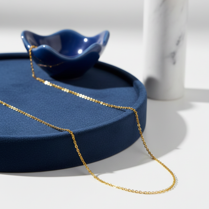 Golden Aura Gold-Plated Bead Chain