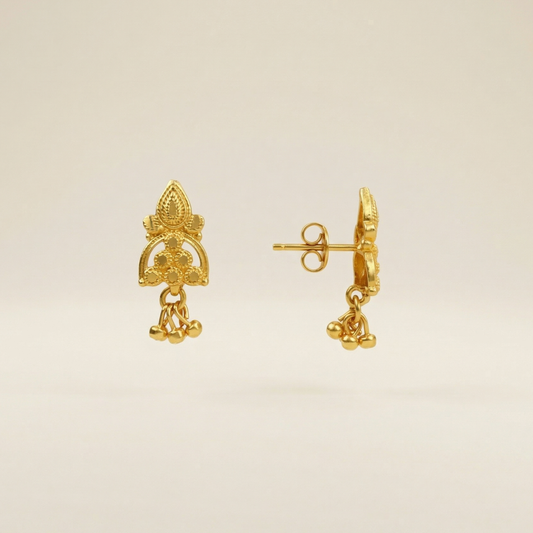 Tulsi Gold Plated Drop Earrings