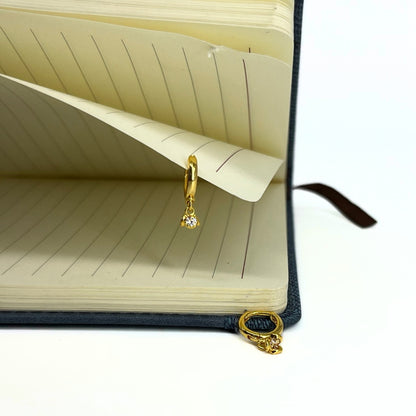 Petal Gold Plated Drop Earrings
