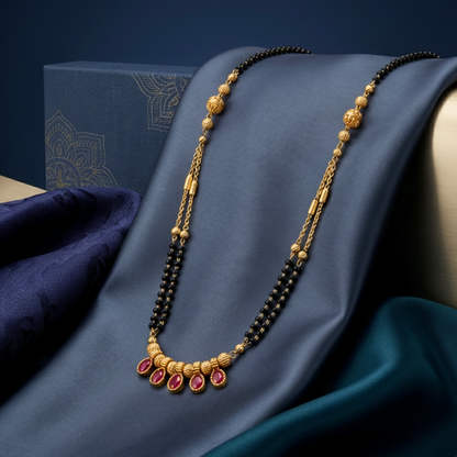 Panchratna Gold Plated Mangalsutra