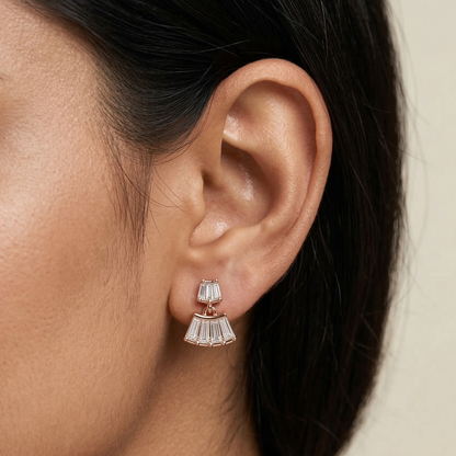 Chandini Charm Rose Gold Plated Studs