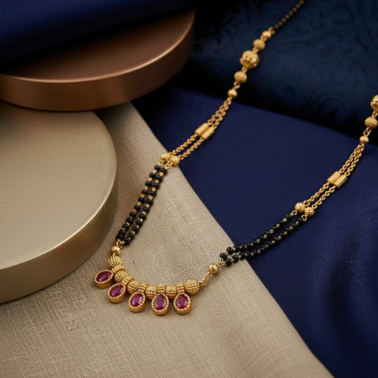 Panchratna Gold Plated Mangalsutra